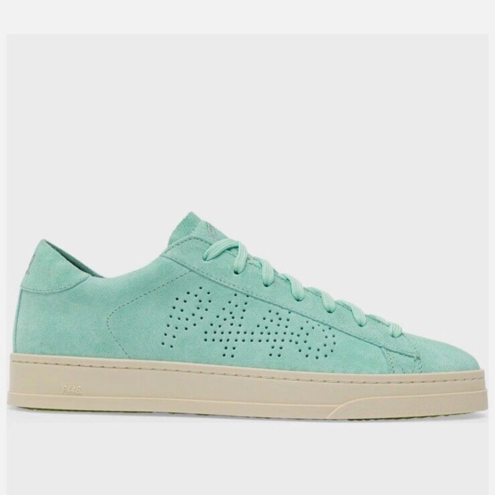 P448 Jack Low Top Sneakers in Aqua